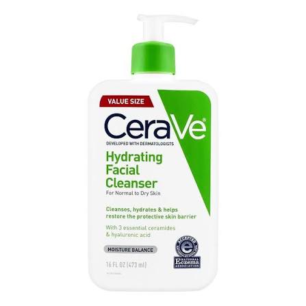 CeraVe Hydrating Facial Cleanser – Gentle Face Wash for Normal to Dry Skin (236ml)